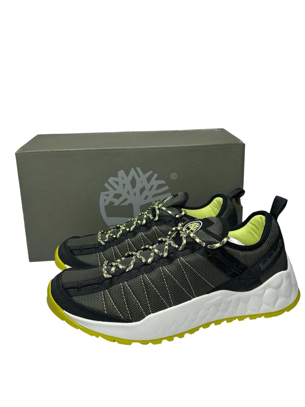 New Timberland Solar Wave Low Fabric 'Dark Green Mesh' Shoes TB0A2AYSA58